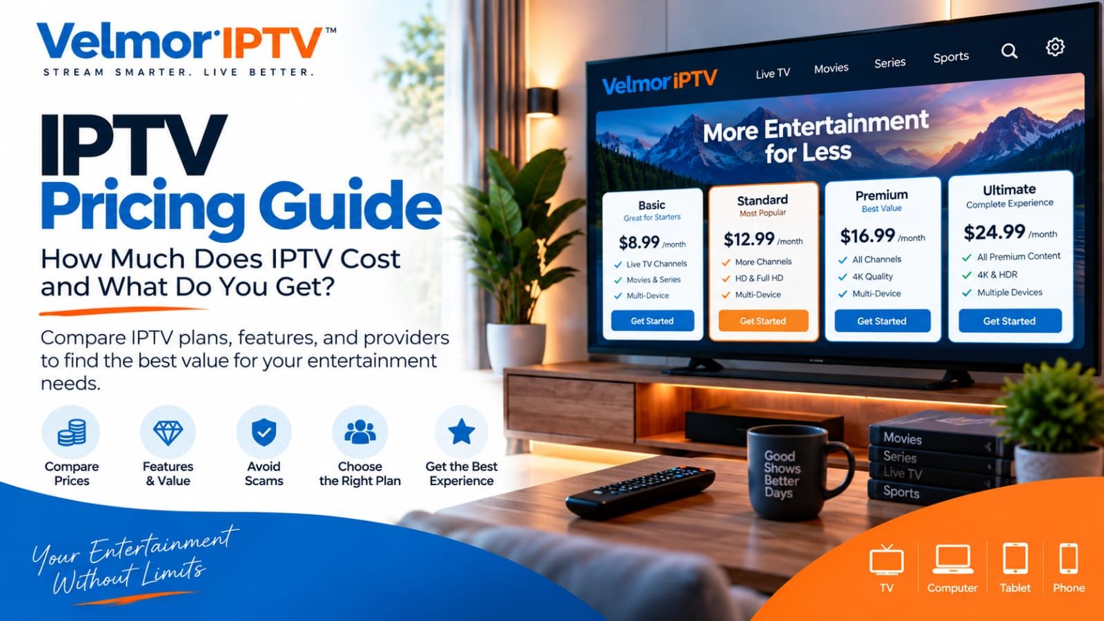 IPTV pricing guide for comparing plans and costs